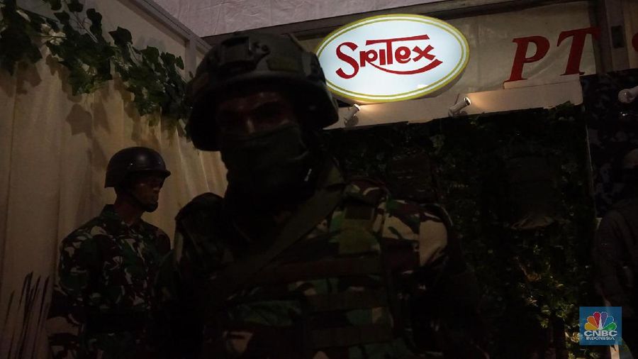 Ilustrasi Logo Sritex. (CNBC Indonesia/Muhammad Sabki)