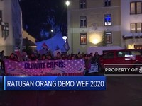 Ratusan Orang Demo WEF 2020