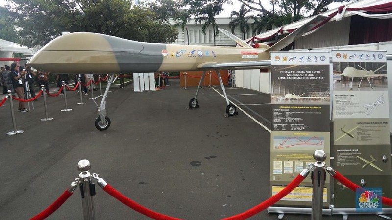 Drone Male Black Eagle ke depan bisa disiapkan untuk keperluan kombatan, kemampuan membawa senjata dan bom.