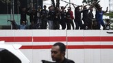 Mereka tersinggung oleh ucapan Menkumham Yasonna Laoly yang menyebut Tanjung Priok merupakan wilayah yang sarat kriminalitas. (ANTARA FOTO/Wahyu Putro A)