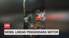 VIDEO: Diadang, Mobil Kabur Senggol Pengendara Motor