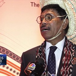 Plate Bicarakan Soal 5G dengan Perusahaan Global di Davos