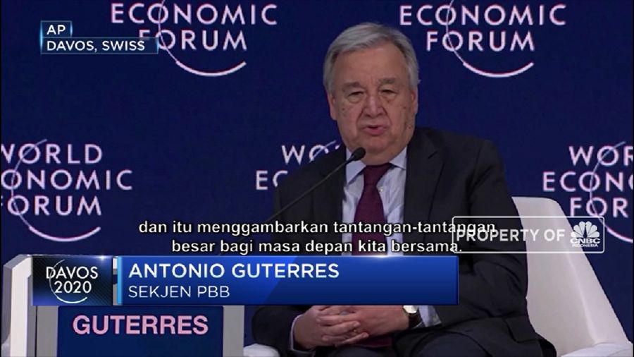 Di WEF, Sekjen PBB Sebut Global Dilanda Ketidakpastian
