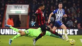 Bournemouth sukses mengalahkan Brighton & Hove Albion 3-1 di Stadion Vitality dengan gol ketiga dicetak Callum Wilson. (Mark Kerton/PA via AP)