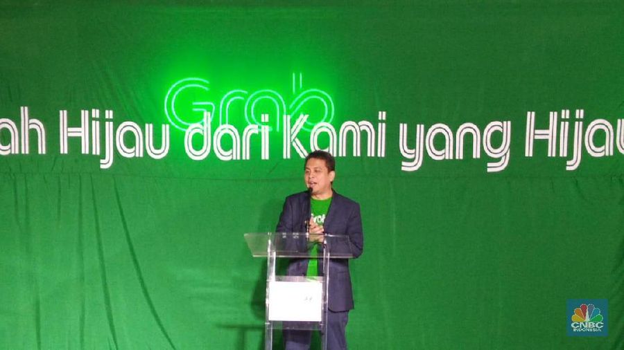 Presiden Grab Indonesia Ridzki Kramadibrata (CNBC Indonesia/Yuni Astutik)