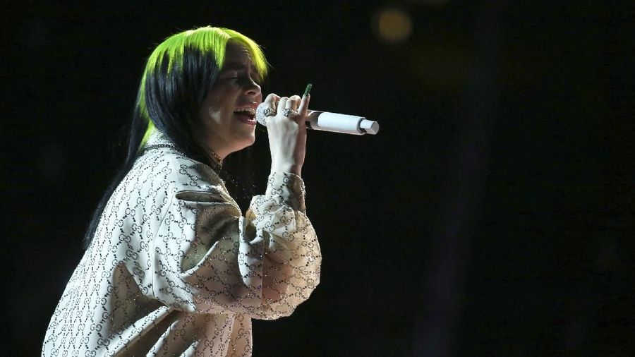 Billie Eilish di Grammy Awards (Photo by Matt Sayles/Invision/AP)