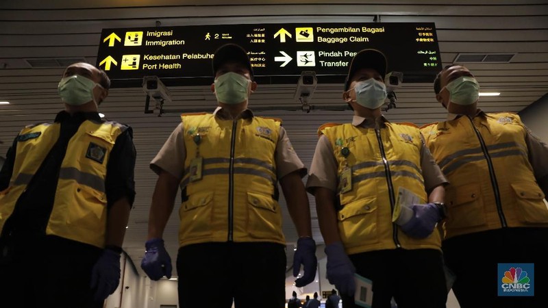 Pencegahan Virus Corona dilakukan di Bandara Soetta dengan penjagaan 24 Jam.