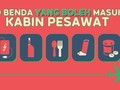 INFOGRAFIS: 10 Benda yang Boleh Masuk Kabin Pesawat