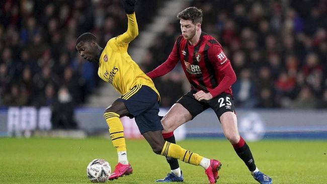 Hasil Piala FA: Arsenal Menang Tipis atas Bournemouth