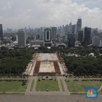 Revitalisasi Dihentikan Sementara, Ini Suasana Kawasan Monas