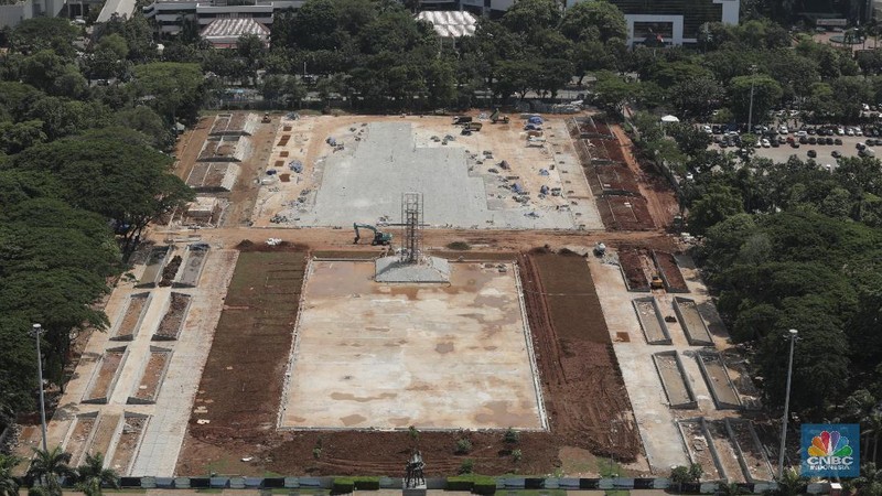 Pekerjaan proyek revitalisasi sudah dikerjakan mencapai 88-90 persen. Pengerjaan ditargetkan selesai pada 15 Februari 2020 sesuai dengan kontrak perpanjangan.