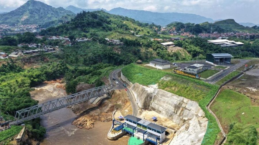 Terowongan Nanjung di Kabupaten Bandung. Pembangunan terowongan ini adalah salah satu upaya besar pemerintah untuk membenahi Sungai Citarum. (Facebook Jokowi)