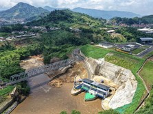Jokowi Pamerkan Proyek Terowongan Anti-Banjir Bandung