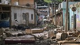 Badan Meteorologi Nasional Brasil mengatakan curah hujan kali ini merupakan yang tertinggi sejak 110 tahun terakhir di Minas Gerais. (Photo by DOUGLAS MAGNO / AFP)