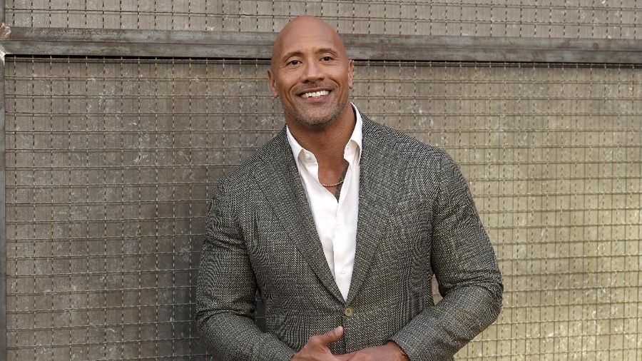 Dwayne Johnson arrives at the world premiere of