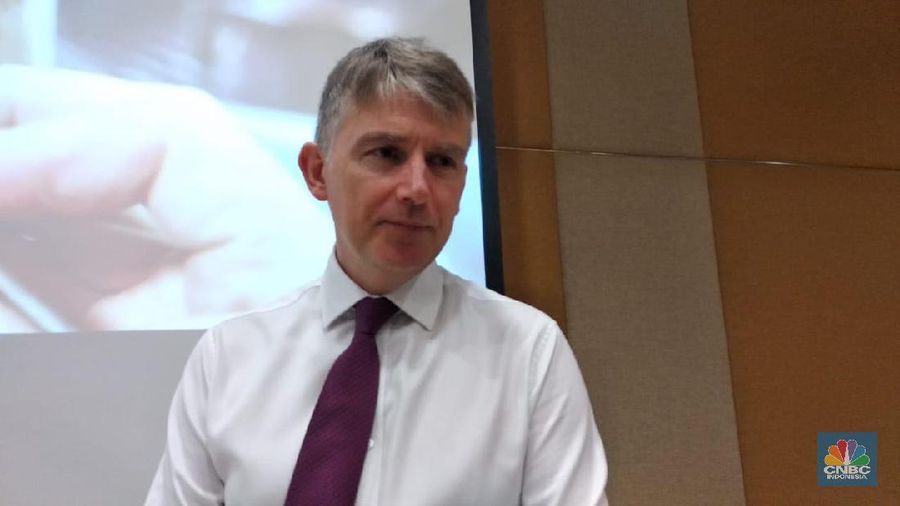 Duta Besar (Dubes) Inggris untuk Indonesia dan Timor Leste Owen Jenkins (CNBC Indonesia/Rehia Sebayang)