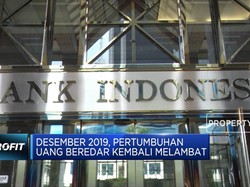 Pertumbuhan Uang Beredar Melambat pada Desember 2019