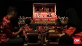 Selain itu, wayang potehi juga memiliki keunggulan mudah dibuat dan mudah diperagakan. (CNN Indonesia/ Adhi Wicaksono)