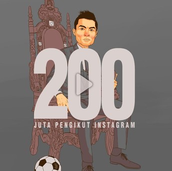 Wow! Cristiano Ronaldo Punya 200 Juta Follower di Instagram