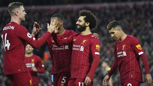 Liverpool Berjarak Enam Kemenangan Menuju Gelar Liga Inggris