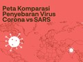INFOGRAFIS: Peta Komparasi Penyebaran Virus Corona vs SARS
