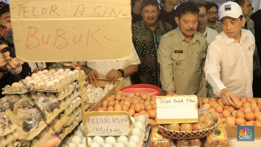 Melihat Duet Mentan dan Mendag Sidak di Pasar Senen. (CNBC Indonesia/Andrean Kristianto)
