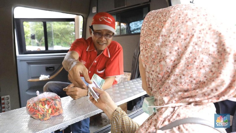 Menteri Perdagangan (Mendag) Agus Suparmanto dan Menteri Pertanian (Mentan) Syahrul Yasin Limpo melakukan sidak di Pasar Senen, Jakarta Pusat.