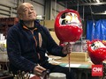 FOTO: Wujud Daruma, Boneka Keberuntungan dari Jepang
