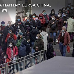 Virus Corona Hantam Bursa China, Nyaris Turun 9%