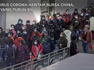 Virus Corona Hantam Bursa China, Nyaris Turun 9%
