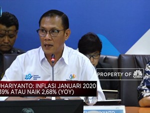 BPS Catat Inflasi Januari 2020 Mencapai 0,39% (mom)