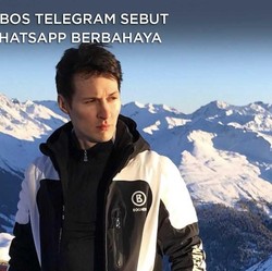 Alasan Bos Telegram Sebut Pakai WhatsApp Berbahaya
