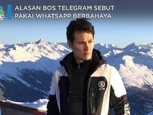 Alasan Bos Telegram Sebut Pakai WhatsApp Berbahaya