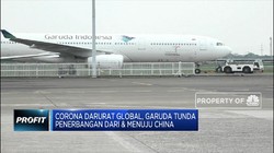Corona Darurat Global, Garuda Tunda Penerbangan Rute China