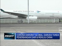 Corona Darurat Global, Garuda Tunda Penerbangan Rute China