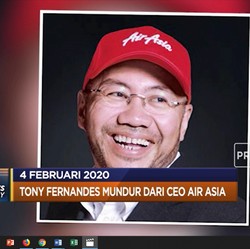 427 Korban Akibat Virus Corona hingga Tony Fernandes Mundur