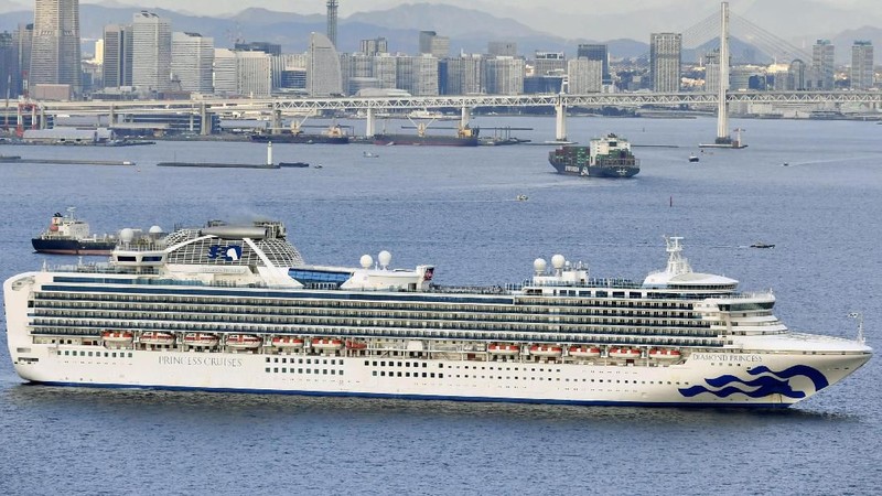 Jepang mengarantina sebuah kapal pesiar karena menemukan satu pasien corona.