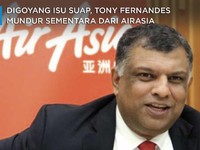 Isu Suap, Tony Fernandes Mundur Sementara dari AirAsia