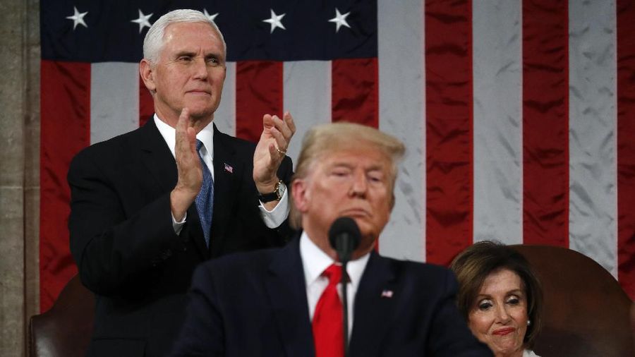 Donald Trump dan politisi AS yang juga Ketua DPR Nancy Pelosi tak bisa menyembunyikan ketidaksukaan satu sama lain.