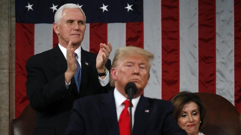 Donald Trump dan politisi AS yang juga Ketua DPR Nancy Pelosi tak bisa menyembunyikan ketidaksukaan satu sama lain.