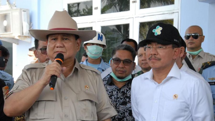 Kedatangan Prabowo dan Terawan bertujuan untuk meninjau observasi 238 WNI asal China yang dikarantina di kawasan itu