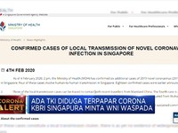 KBRI Singapura minta WNI Waspada! Ada TKI Diduga Kena Corona