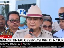 Bertopi Koboi Kunjungi Natuna, Prabowo: Saya Beri Keyakinan