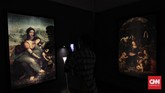 17 reproduksi lukisan Leonardo da Vinci itu sengaja dibuat persis sesuai ukuran asli. (CNN Indonesia/Adhi Wicaksono)