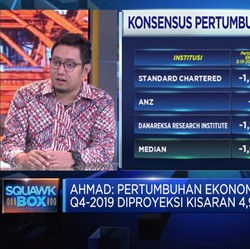 Ekonom Samuel Sekuritas Proyeksi PDB Q4-2019 di 4,99%
