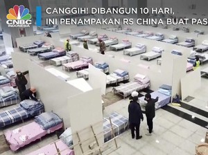 Dibangun 10 Hari, Ini Penampakan RS China Buat Pasien Corona