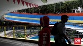 Terowongan Penyeberangan Orang (TPO) yang dibangun pada 2006 dan selesai 2009 menghubungkan Stasiun Jakarta Kota dengan jalan di depan Museum Bank Mandiri. (CNN Indonesia/Safir Makki)
