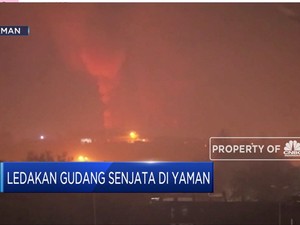 Kacau! Ini Ledakan Gudang Senjata di Yaman