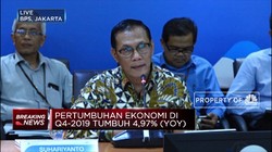 BPS: Pertumbuhan Ekonomi RI di Q4-2019 Capai 4,97%