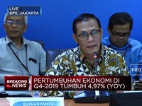 BPS: Pertumbuhan Ekonomi RI di Q4-2019 Capai 4,97%